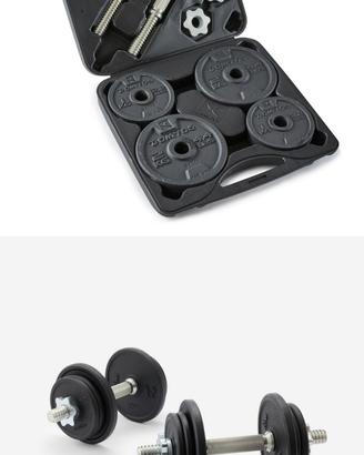 kit manubri e pesi 20 kg