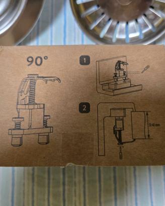 CLIPS FISSAGGIO LAVELLO CUCINA 90°