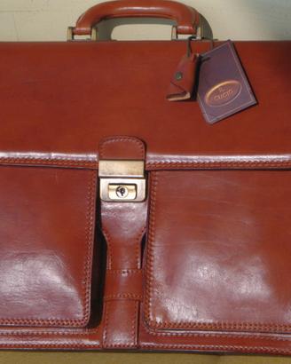 BORSA TIPO AVVOCATO IN CUOIO ARTIGIANALE