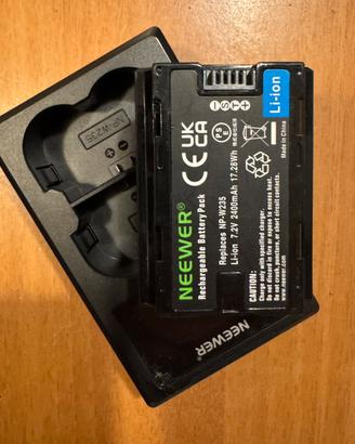 BATTERIE NEEWER per Fujifilm con caricatore