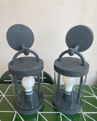 Coppia di lampade Applique da Esterni Lucande
