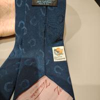 Cravatta vintage di lusso blu scuro