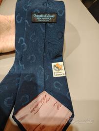 Cravatta vintage di lusso blu scuro