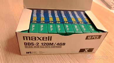 10 Cartucce Maxell DDS-2   120/4GB