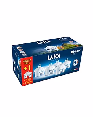 LAICA bi-flux 4 Filtri Acqua Riduce Cloro Calcare