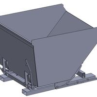 Cassone ribaltabile per cocciame,scarti
