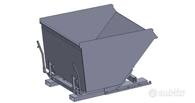 Cassone ribaltabile per cocciame,scarti