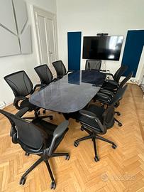 Tavolo sala riunioni meeting ufficio + sedute