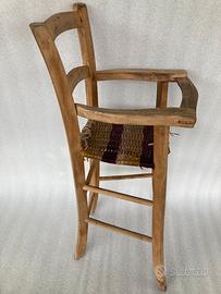 Seggiolone legno vintage