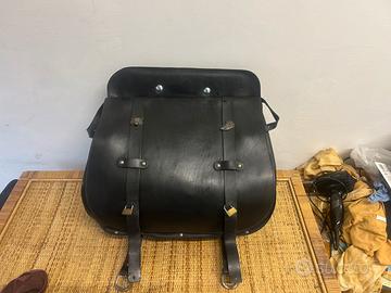 borsa cuoio harley honda custom
