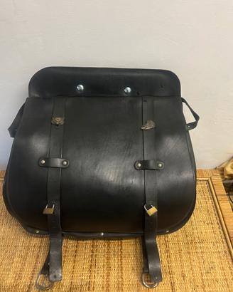 borsa  moto cuoio harley honda yamaha  custom