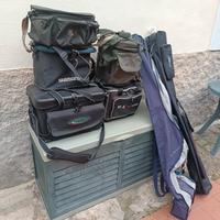 5 Borsoni/cassoni surfcasting Shimano e Maver.