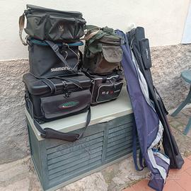 5 Borsoni/cassoni surfcasting Shimano e Maver.