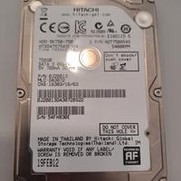 Hard Disk Interno Hitachi 750GB 2.5 SATA mini per