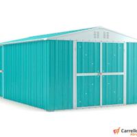 Box capanno acciaio lamiera 327x459cm azzurro