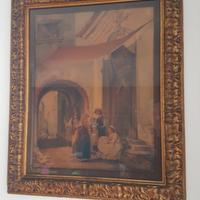 Acquarello di fine '800 di Vincenzo Montefusco 