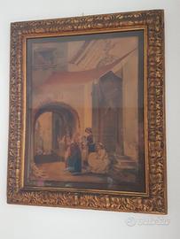 Acquarello di fine '800 di Vincenzo Montefusco 