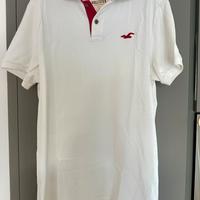 Hollister polo bianca uomo taglia L perfetta