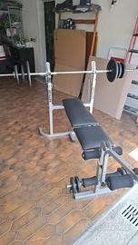 Panca pesi kettler completa piu 60 kg