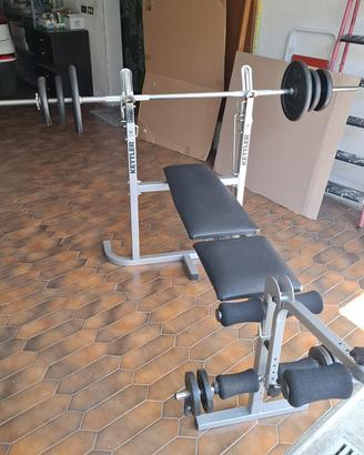 Panca pesi kettler completa piu 60 kg