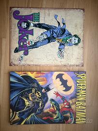 Stampa di Joker, Batman e Spider-Man