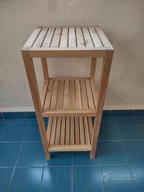 Scaffaletto in legno a 3 ripiani – libreria, porta