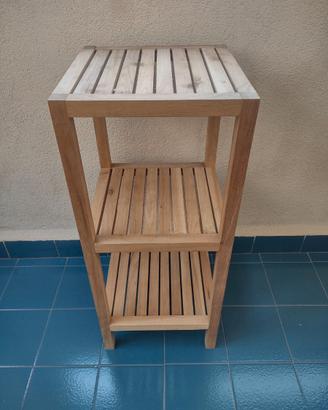 Scaffaletto in legno a 3 ripiani – libreria, porta