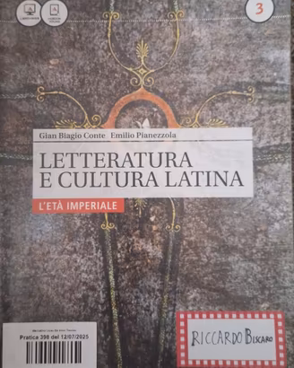 Letteratura e cultura latina. (Vol. 3)