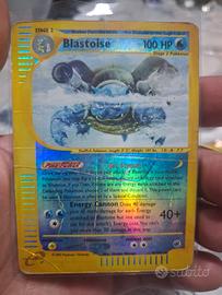 carta pokemon blastoise holo- expedition base 
