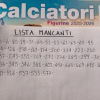 CALCIATORI PANINI 2025