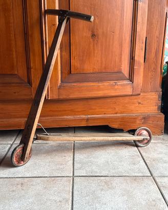 Monopattino in legno anni 50 Hausser