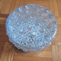 lampada plafoniera in vetro lavorato