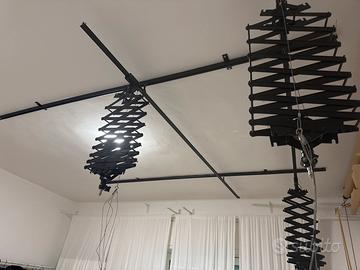 Sistema aereo con pantografi