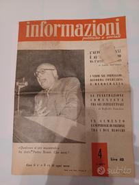Rivista di informazioni politiche e sociali 