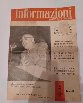 Rivista di informazioni politiche e sociali 