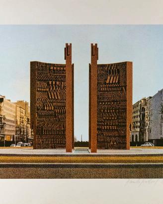 Stampa Arnaldo Pomodoro. Numerata e firmata
