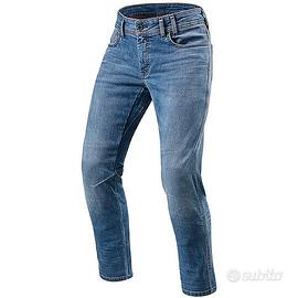 Jeans Moto Rev'it PISTON 2 SK Azzurro Slavato