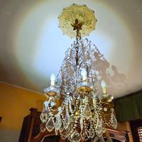  LAMPADARIO antico CON RELATIVO rosone