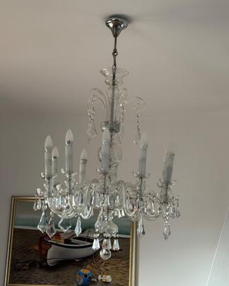 Lampadario in cristallo di Boemia – 10 luci