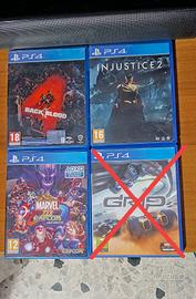 Giochi PS4 Marvel vs Capcom, Injustice, B4B.
