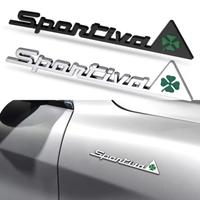 2 Stemmi adesivi Sportiva Alfa Romeo Quadrifoglio