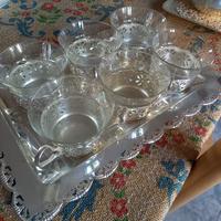 Set 6 tazze da tè con vassoio