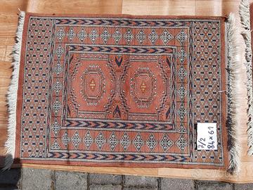 Set 2 tappeti scendiletto  Pakistan in lana merino