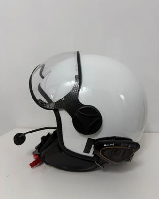 Casco momo design con interfono