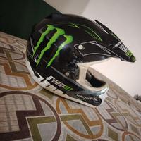 Casco cross monster energy