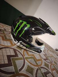 Casco cross monster energy