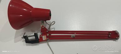 LAMPADA SCRIVANIA VINTAGE ANNI 70 EMMEDI ROSSA