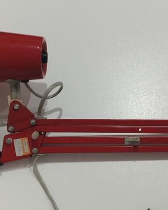 LAMPADA SCRIVANIA VINTAGE ANNI 70 EMMEDI ROSSA