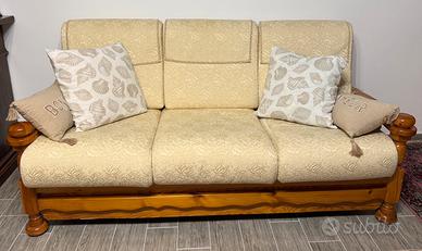 Set salottino country: divano letto + due poltrone