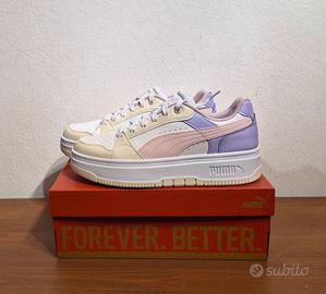Sneakers Puma Rebound, bianco/rosa/lilla, n.42.5